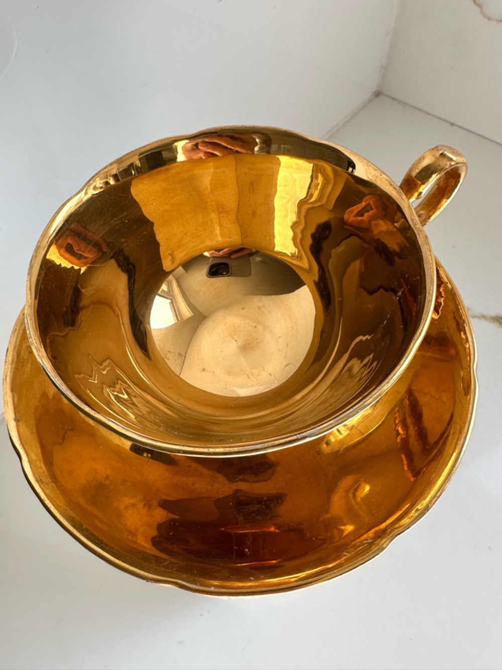 Royal Winton Grimwades Gold Luster Teacup & Saucer English Bone China - Picture 2 of 6